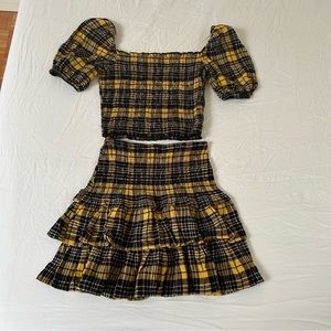 Nordstroms Aqua plaid two piece set